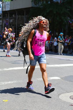LGBT gurur geçit katılımcı new york City