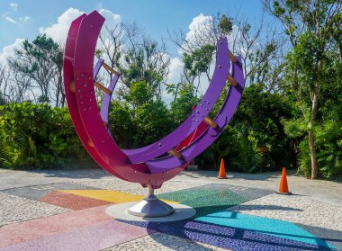 PLAYA DEL CARMEN, MEXICO - 6 Temmuz 2021: Playa del Carmen, Meksika 'daki Xcaret Meksika Oteli. Geleneksel, çok özel otelleri ve çok eğlenceli konsepti aşan sofistike bir otel.