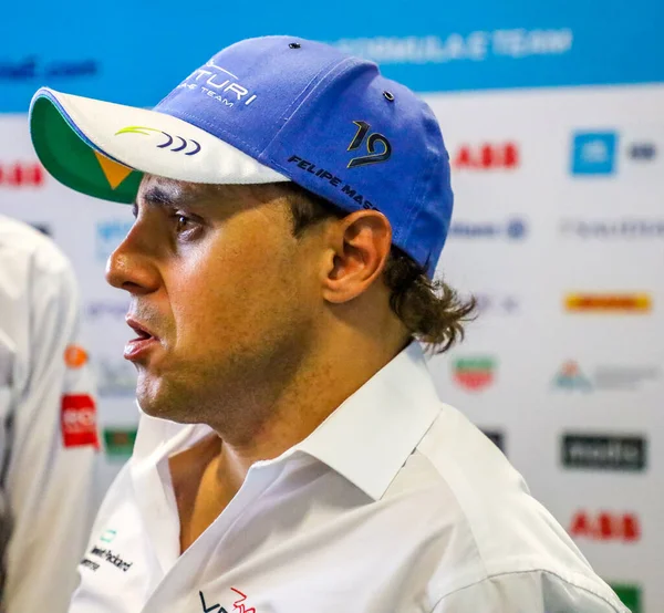 Nowość York Lipiec 2019 Brazylijski Kierowca Wyścigowy Felipe Massa Venturi — Zdjęcie stockowe