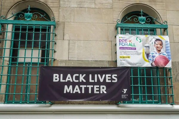 New York Juli 2021 Black Lives Matter Teken Midtown Manhattan — Stockfoto