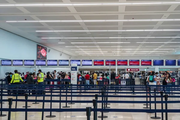 Cancun Messico Settembre 2021 Terminal Area Check All Aeroporto Internazionale — Foto Stock