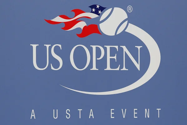 Us Open Zeichen bei Billie Jean King National Tennis Center — Stockfoto