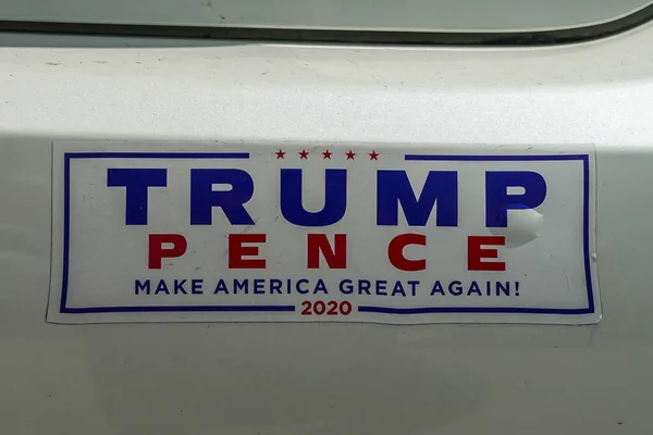Palm Plaża Florida Wrzesień 2021 Trump Pence Make America Great — Zdjęcie stockowe