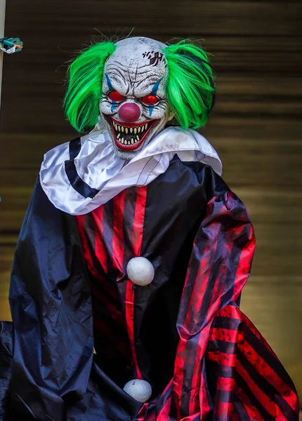 BrooKLYN, NEW YORK - 19 Ekim 2021: Brooklyn, New York 'ta Cadılar Bayramı süslemeleri 