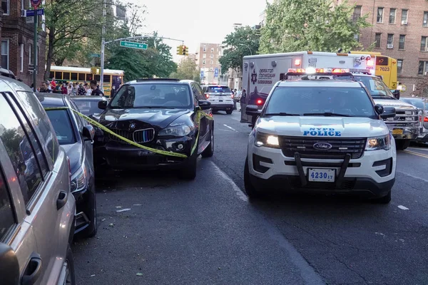 Brooklyn Nova Iorque Outubro 2021 Atividade Departamento Polícia Nova York — Fotografia de Stock