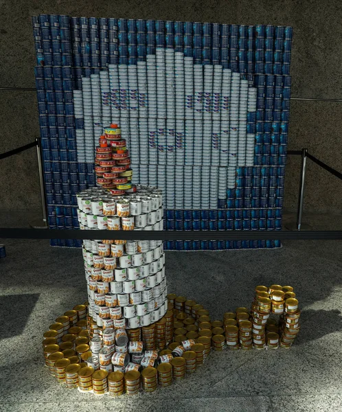 Uniondale New York Kasım 2021 Uniondale Düzenlenen Long Island Canstruction — Stok fotoğraf