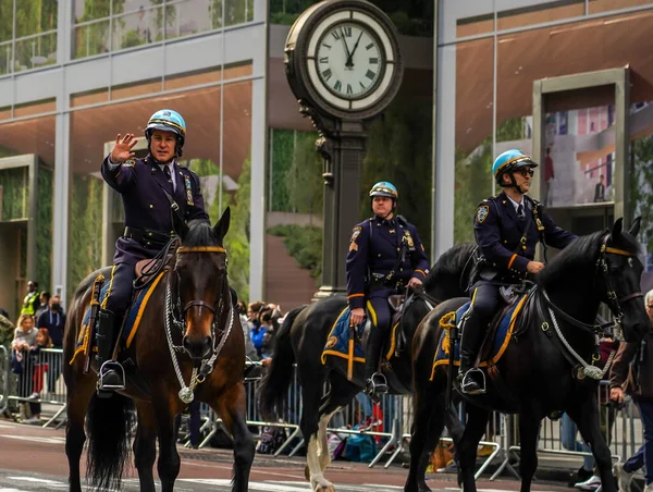 New York November 2021 New York City Police Department Mounted — Stock Photo, Image