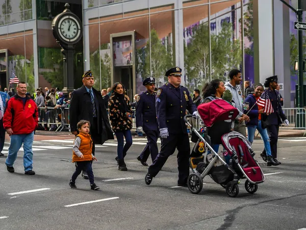 Nueva York Noviembre 2021 Puesto Policía Nueva York Legión Americana — Foto de Stock