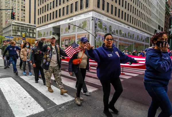 New York Kasım 2021 Ground Zero Gönüllüler 102 Yıllık Gaziler — Stok fotoğraf