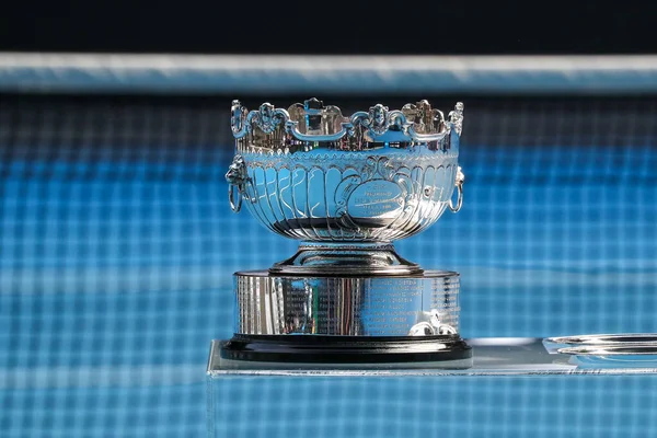 Melbourne Australia January 2019 Australian Open Women Doubles Trophy Display — Stock Photo, Image