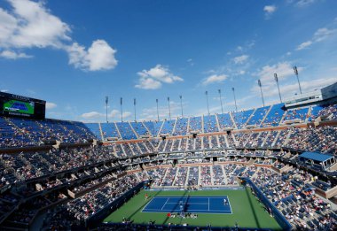 NEW YORK - 3 Eylül 2013: Arthur Ashe Stadyumu 2013 ABD Açık sırasında Billie Jean King Ulusal Tenis Merkezi 'nde 