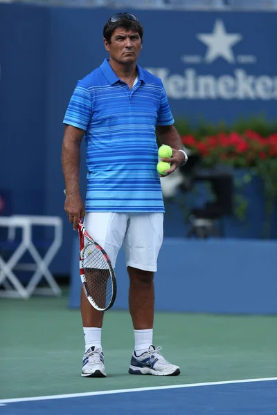 New York August 2013 Tennis Coach Toni Nadal Rafael Nadal — Stock Photo, Image