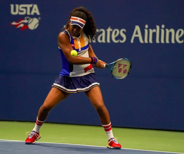 New York August 2017 Professionell Tennisspelare Naomi Osaka Japan Aktion — Stockfoto