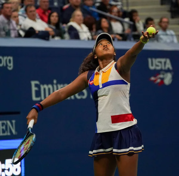 Nueva York Agosto 2017 Tenista Profesional Naomi Osaka Japón Acción — Foto de Stock