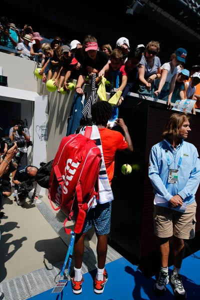 Melbourne Australia January 2016 Professional Tennis Player Gael Monfis France — 图库照片