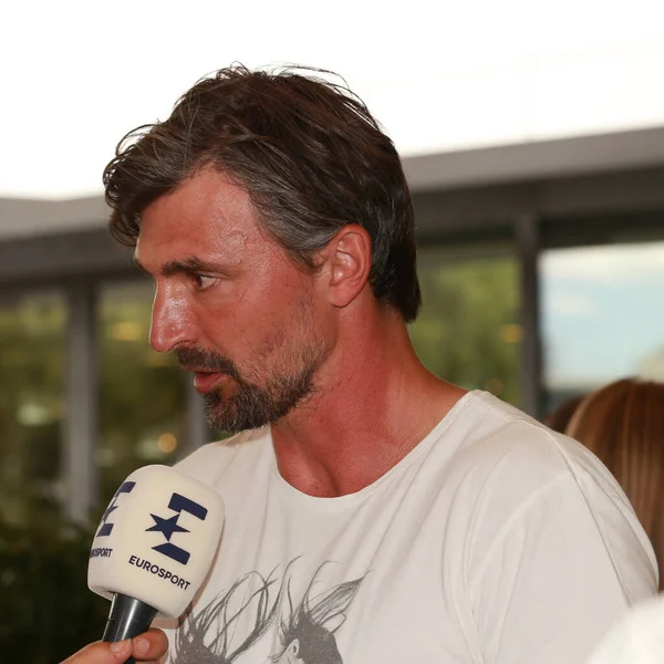 Melbourne Australia January 2016 Grand Slam Champion Goran Ivanisevic Croatia — Foto Stock