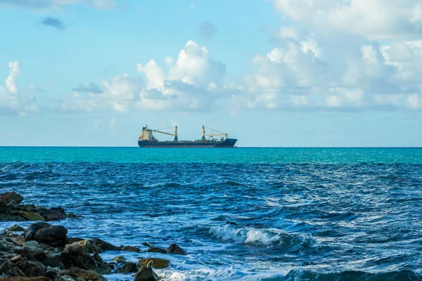 John Antigua Barbuda January 2022 Malcolm General Cargo Ship Anchor — Stock Photo, Image