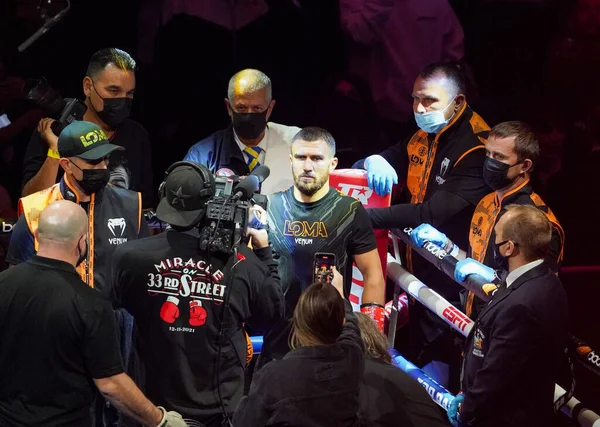 New York December 2021 Vasiliy Lomachenko Ukraine Main Event Fight — 스톡 사진