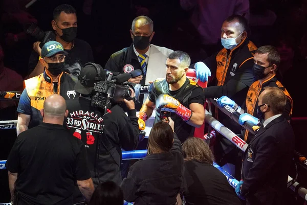 New York December 2021 Vasiliy Lomachenko Ukraine Main Event Fight — Stockfoto