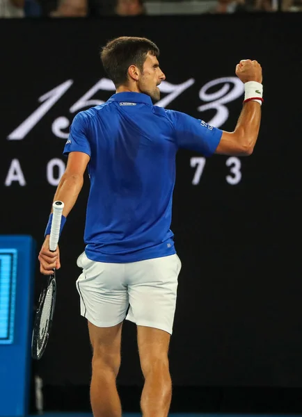 Melbourne Australie Janvier 2019 Fois Champion Grand Chelem Novak Djokovic — Photo