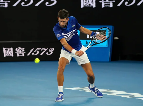 Melbourne Australia Enero 2019 Veces Campeón Del Grand Slam Novak —  Fotos de Stock