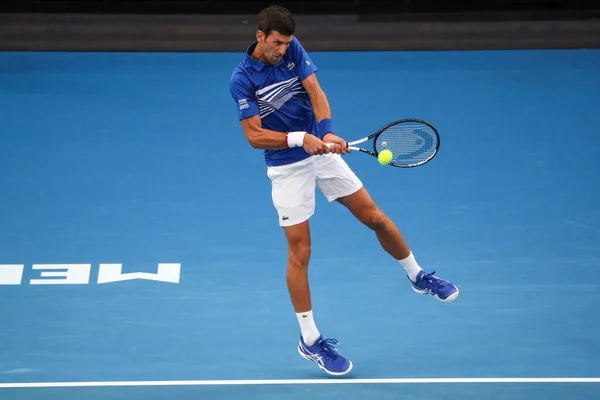 Melbourne Australia Enero 2019 Veces Campeón Del Grand Slam Novak — Foto de Stock