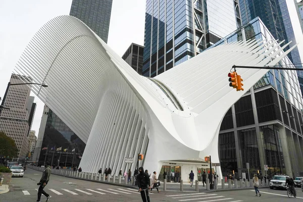 New York November 2021 World Trade Center Transportation Hub Oculus – stockfoto