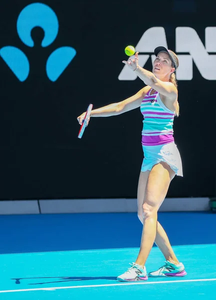 Melbourne Österrike Januari 2019 Professionell Tennisspelare Danielle Collins Usa Aktion — Stockfoto