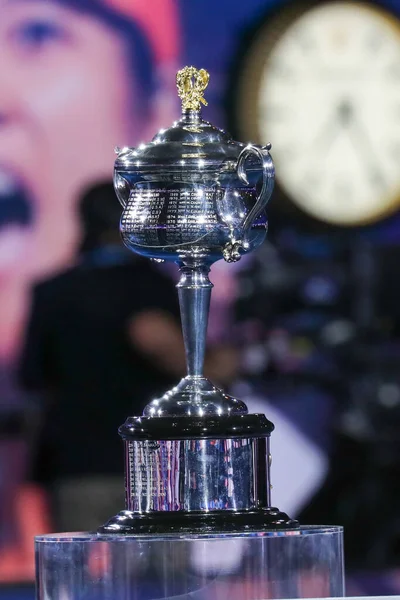 Melbourne Austrália Janeiro 2019 Troféu Singles Feminino Australian Open Daphne — Fotografia de Stock