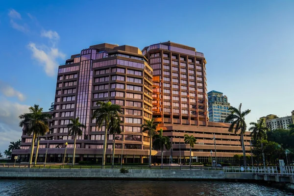 West Palm Beach Florida April 2021 Phillips Point Buildings Downtown — Stock Photo, Image