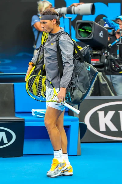 Melbourne Australië Januari 2019 2019 Australian Open Finalist Rafael Nadal — Stockfoto