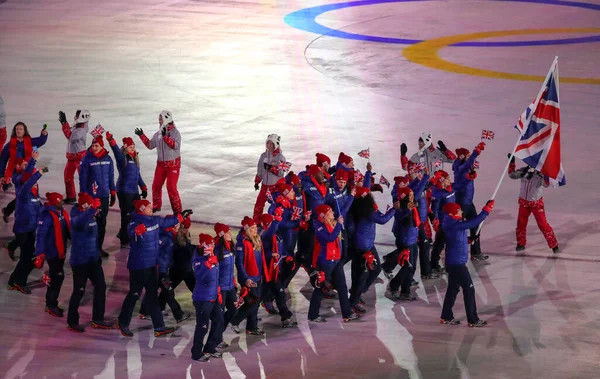2018年2月9日 オリンピックチーム2018年平昌オリンピック開会式が韓国 平昌で開催されました — ストック写真
