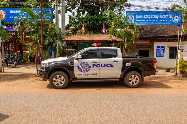 Siem Reap Cambodia Listopad 2019 Posterunek Policji Siem Reap Kambodża — Zdjęcie stockowe