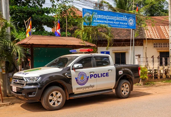 Siem Reap Cambodia Novembro 2019 Posto Polícia Siem Reap Camboja — Fotografia de Stock