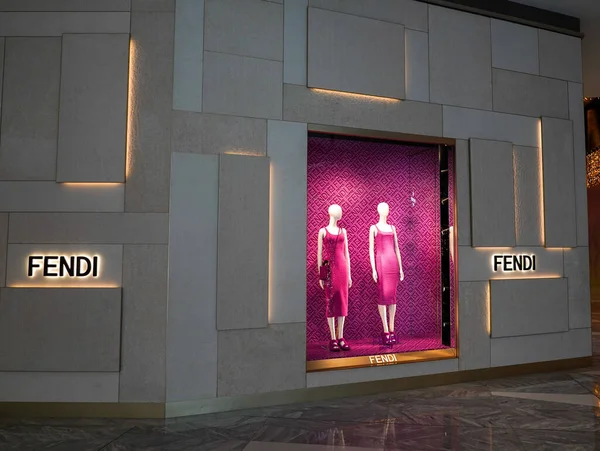 Nueva York Noviembre 2021 Tienda Fendi Centro Comercial Shops Hudson —  Fotos de Stock