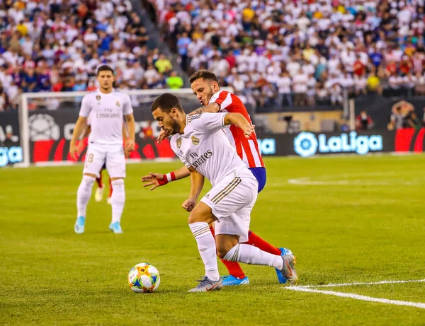 East Rutherford Julho 2019 Eden Hazard Real Madrid Ação Durante — Fotografia de Stock