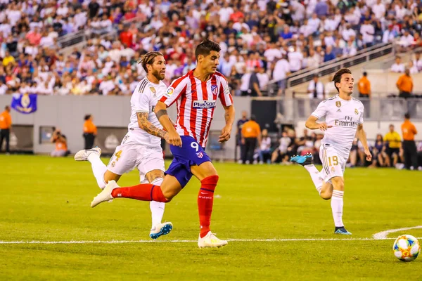 East Rutherford Juli 2019 Alvaro Morata Van Atletico Madrid Actie — Stockfoto