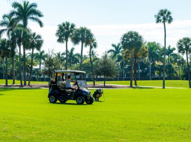 PALM BEACH, FLORIDA - 23 OCAK 2022: The Breakers, Palm Beach, Florida 'daki Okyanus Golf Sahası
