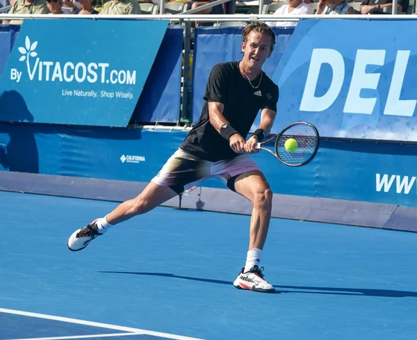 Delray Beach Florida Februar 2022 Tennisprofi Sebastian Korda Aus Den — Stockfoto