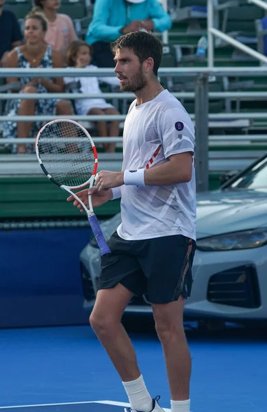 Delray Beach Florida Februar 2022 Tennisprofi Cameron Norrie Aus Großbritannien — Stockfoto