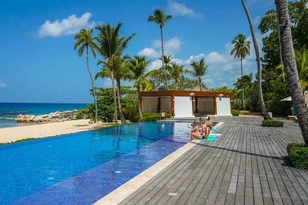 Romana Dominican Republic June 2021 Luxury Cabana Swimming Pool Casa — Stock Photo, Image