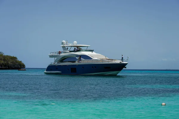 Isola Catalina Repubblica Dominicana Giugno 2021 Yacht Lusso Catalina Island — Foto Stock