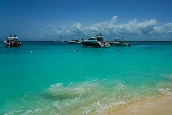 Île Cataline République Dominicaine Juin 2021 Yachts Luxe Catalina Island — Photo