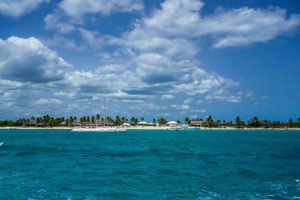 Île Cataline République Dominicaine Juin 2021 Yachts Luxe Catalina Island — Photo