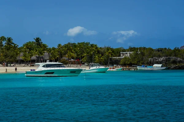 Île Cataline République Dominicaine Juin 2021 Yachts Luxe Catalina Island — Photo