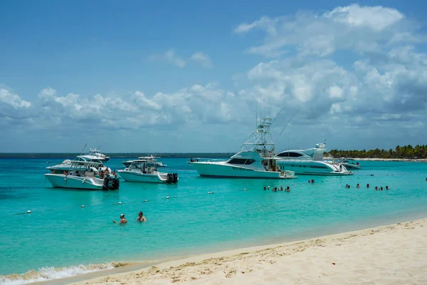 Catalina Island República Dominicana Junho 2021 Iates Luxo Ilha Catalina — Fotografia de Stock