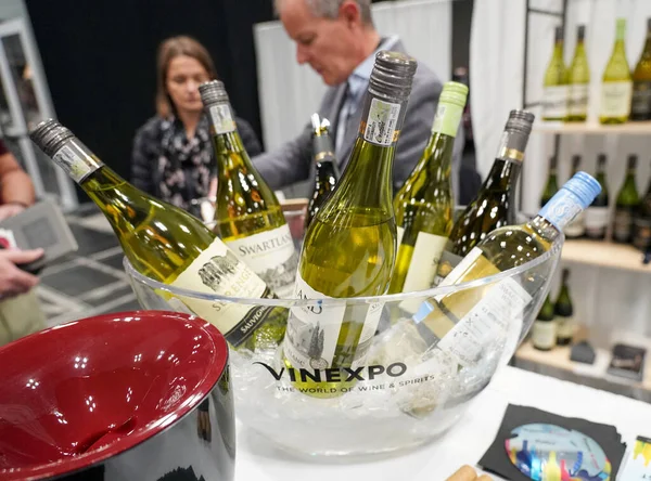 Nueva York Marzo 2022 Vinos Sudafricanos Presentados Durante 2022 Vinexpo —  Fotos de Stock