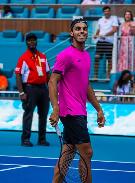 Miami Gardens Florida Mars 2022 Tennisspelaren Francisco Cerundolo Argentina Firar — Stockfoto