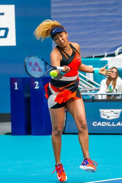 Miami Gardens Florida Maart 2022 Grand Slam Kampioen Naomi Osaka — Stockfoto