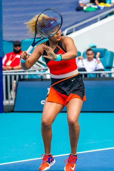 Miami Gardens Florida März 2022 Grand Slam Siegerin Naomi Osaka — Stockfoto